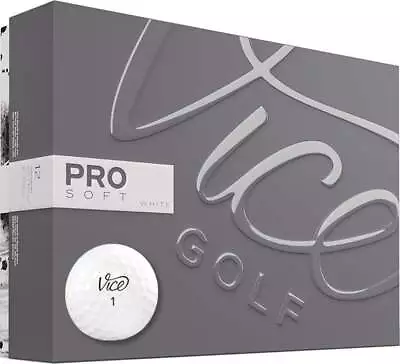 Vice Golf Pro Soft White Golf Ball -1 Dozen • $33.09