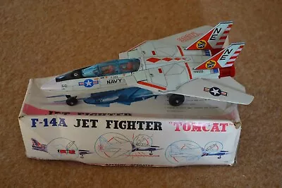 Vintage Nomura Toys F-14A Jet Fighter  Tomcat . Fully Working. VGC. Boxed • $62.21