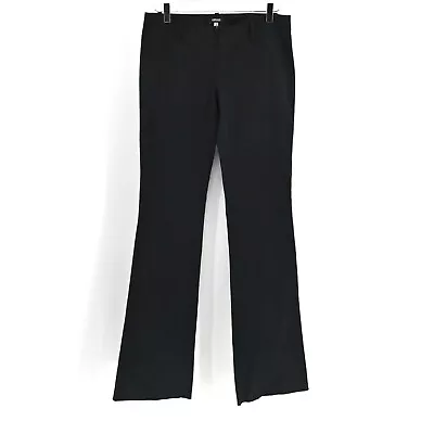 VTG 90s VERSACE Womens Size 30 Pants Black Zip Front Straight Leg Office Career • $28.87