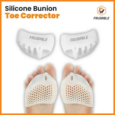 $5.57 • Buy 2PCS Silicone Bunion Toe Corrector Orthotics Straightener Separator Pain Foot