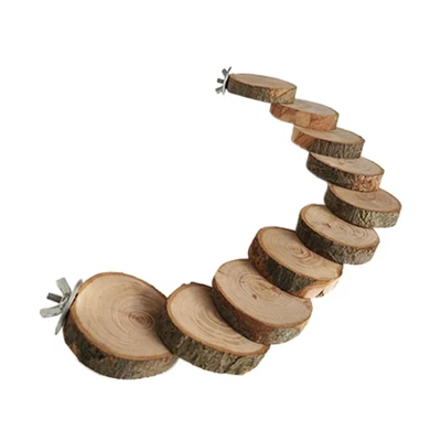 £12.07 • Buy Hamster Ladder For Cage Wood Chew Toy 10 Steps For Small Pet Cage Accessories