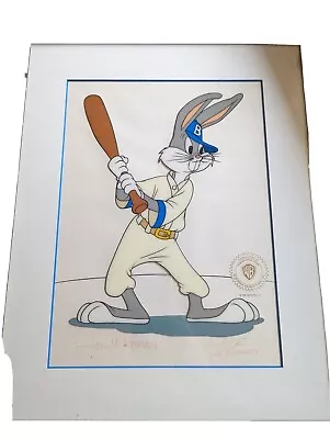 Bugs Bunny  Baseball Bugs  Animation Cell Signed Tom & Charles McKimson • $199.99