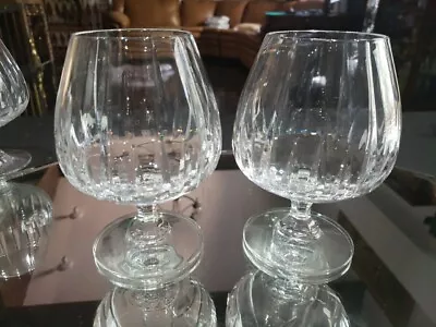 (2) LARGE Brandy Snifter Cognac Glasses 5-3/4  Mikasa Crystal  ARCTIC LIGHTS  • $99.95