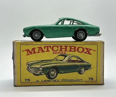 Vintage Lesney Matchbox No. 75 Ferrari Berlinetta With Box • $50