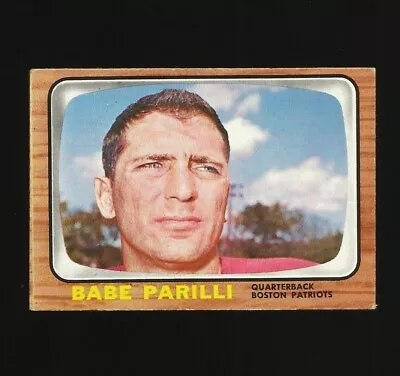 1966 Topps Football Card Number 12 Babe Parilli Boston Patriots #12 • $4.19