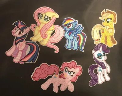 My Little Pony Characters  Embroidered Iron On Patch Set Of 6 Hard To Find • $120