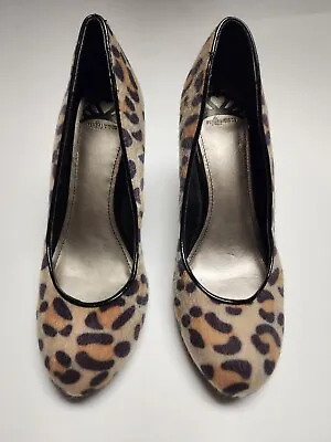 $12 • Buy Fergalicious By Fergie Shoes, Utopia Leopard Print Heels Size 9M, Pre Owned