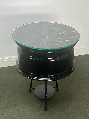 Alloy Wheel Coffee Table - Gloss Black • £145