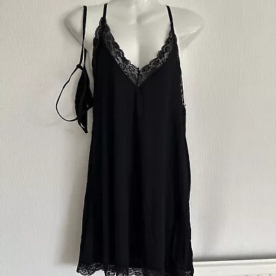 Stunning Sexy Negligee And Thong Panties By R/S Love. Size L. Bnwt • £5