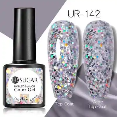 £3.95 • Buy Nail Gel Polish Colours URSugar® Base Top Coat Soak Off UV LED Colour Varnish UK