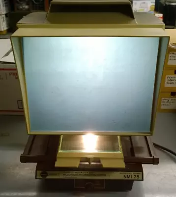 Working Bestfit Watch & Clock Parts Northwest Microfilm Microfiche Reader NMI 75 • $250