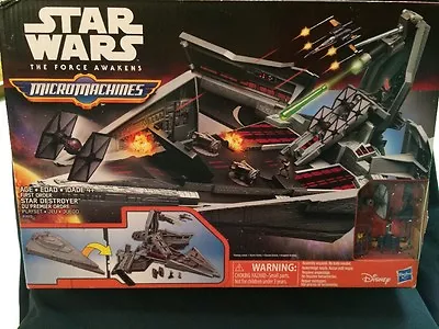 $8.95 • Buy STAR WARS MicroMachines Star Destroyer, Kylo Ren, Poe's X-Wing Fighter, Finn NIP