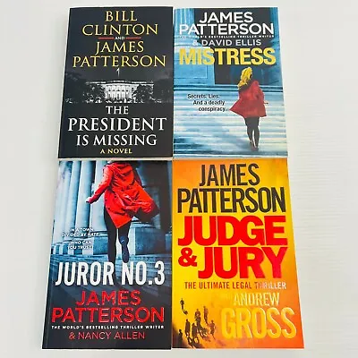 $30.39 • Buy James Patterson Paperback Books X 4 Lot Crime Thriller Games Juror No 3