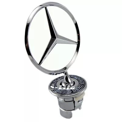 Front Hood Ornament Mounted Star Logo Badge Emblem Fit For Mercedes Benz C E S • $12.22
