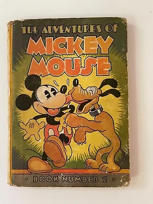 1932 Mickey Mouse The Adventures Of  Mickey Mouse  Book # 2 Walt Disney Studios • $300