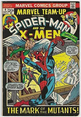 MARVEL TEAM-UP 4 F MORBIUS MEN AMAZING SPIDERMAN 1972 1st SERIES LB6 • $27.99