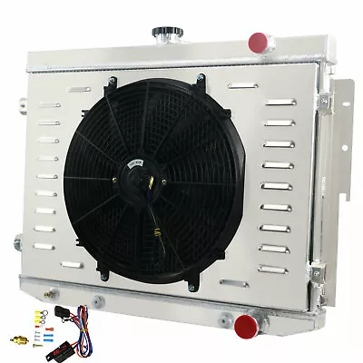 3 Rows Radiator Shroud Fan For 1973-78 Dodge Chrysler Plymouth Mopar 7.2L 440 V8 • $189