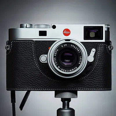Vintage Handmade Genuine Real Leather Half Camera Case Cover Bag For Leica M11 • $80.99
