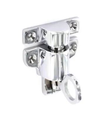 New Auto Lock Fanlight Catch Chrome Loft Cabinet Sash Window Door Hutch Cupboard • £8.18