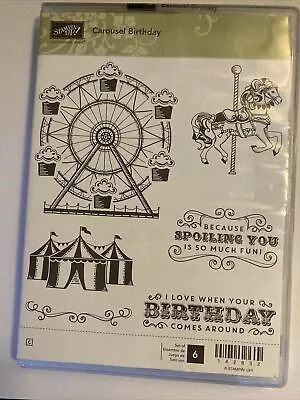 Stampin' Up! Rubber Stamp Set (Carousel Birthday)(RETIRED) • $18