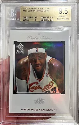 2007-08 SP Rookie Edition Lebron James Holo 1998-99 SP Variation #196 BGS 9.5 GM • $799