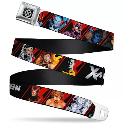 MARVEL X-MEN X-Men Icon Full Color Black Silver Gradient Seatbelt Belt - WXM030 • $26.85