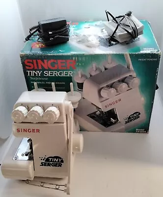 SINGER Tiny Serger Overedging Sewing Machine Model TS380A With Box And Manual • $65.43