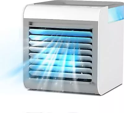 Desktop Fan And Portable Evaporative Cooler 3-Speed With 450Ml Water Tank Mini • $86.04