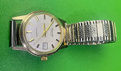 Vintage Mens Gold Mechanical Chancellor Watch Swiss Made • £30