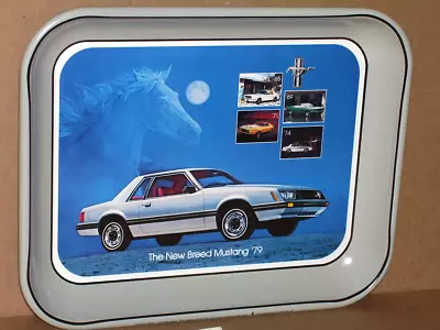 MUSTANG - Vintage Sign Tray - DATED  1978  - Tells That Years HISTORY Of MUSTANG • $12.99