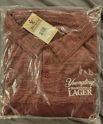 New NWT Men’s XXL Yuengling Lager Polo Golf Dri-Fit Shirt  Distributor  -Augusta • $34.95