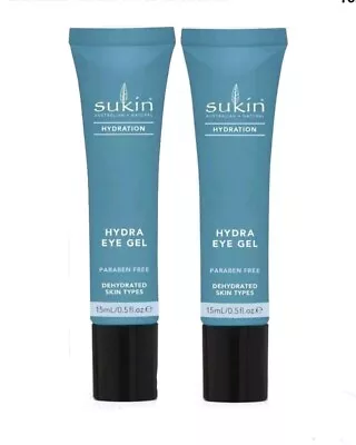 Sukin  Hydration Hydra Eye Gel Vegan Friendly72 Hours.Price For 2 X 15mL... • $30