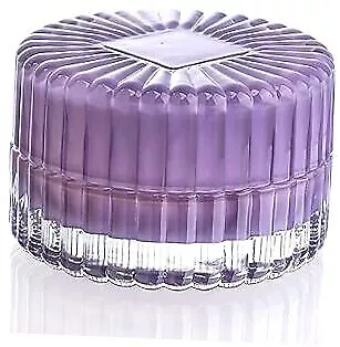  Crystal Jewelry Box With LidWomen's Small Covered Trinket Storage Purple • $19.18