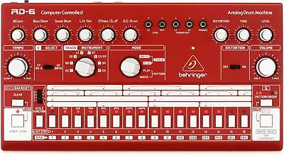 Behringer RD-6 Analog Drum Machine - Red • $139