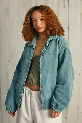 £39.19 • Buy BDG Urban Outfitters Billy Corduroy Harrington Jacket Stormy Sea Green Size L