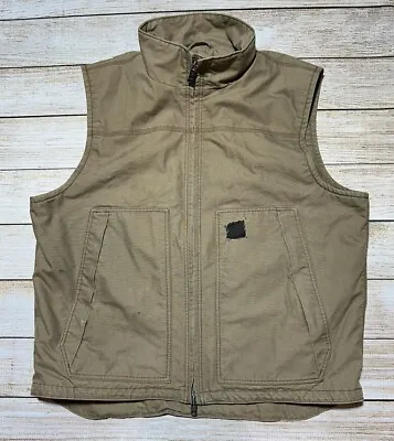Carhartt Quick Duck Quilted Lined Insulated Vest Brown Men’s 2XL Distressed • $45.99