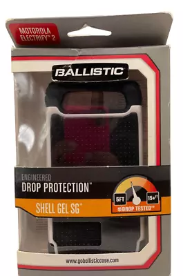 Ballistic Shell Gel Case For Motorola Electrify 2 XT881 Black/White • $34.99