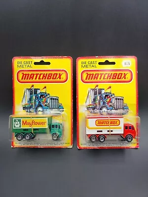 1980 Matchbox #42 Container Trucks Mayflower & Matchbox 1:64 Scale On Card • $34.95