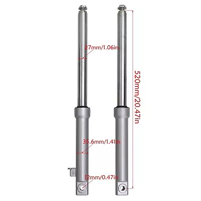 520mm Drum Brake Front Forks For 10'' Drum Brake Pit Bike CRF50 XR50 Taotao • $89.45