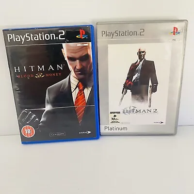 Hitman Blood Money + Hitman 2: Silent Assassin (Sony PlayStation 2 PS2 Games • $15