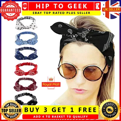£3.75 • Buy Boho Floral Twist Knot Headband Elastic Hair Band Hairband Wrap Turban Sports Uk