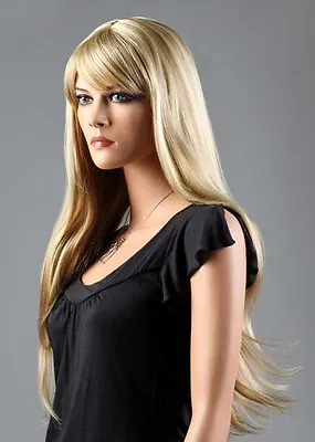 Wigs Ladies Long Fashion Full Wig Blonde Black Brown Wig Wavy Forever Young Wig • £15.99