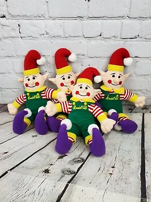 Lot Of 4 Marshall Fields Jingle Elf Plush Dolls - Embroidered Logo On Chest • $100