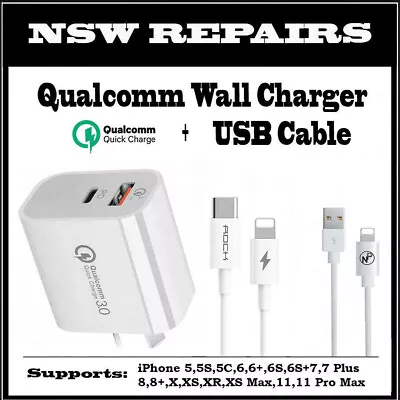 $9.95 • Buy FAST PD Charger USB-C Wall Adapter For IPhone 14 Pro Max 13 11 12 X XR XS 8 IPad