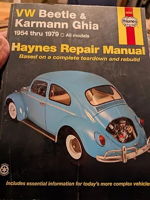 Volkswagen Beetle And Karmann Ghia 1954 - 1979 Haynes Repair Manual 96008  • $14.99