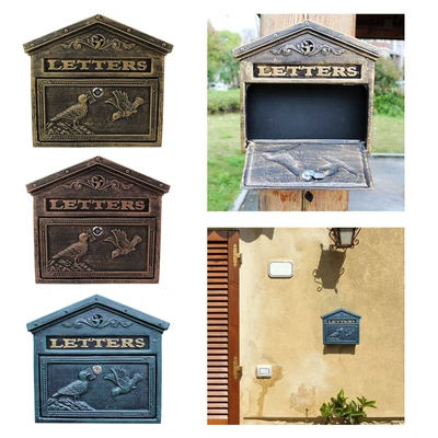 $150.91 • Buy Journal Mailbox With Key Lock Security Anti-theft Metal Retro