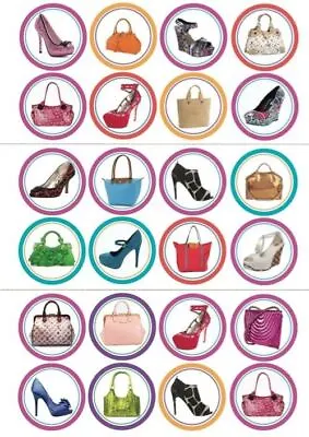 Shoes And Handbags Edible Cupcake Toppers Decorations 3776 • £2.99