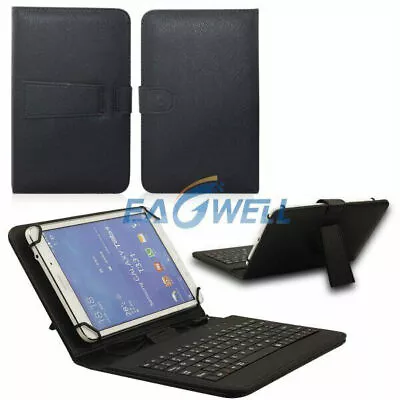 $13.69 • Buy Universal USB Keyboard Folio Leather Case Stand Cover For 7  8   Tablet USA
