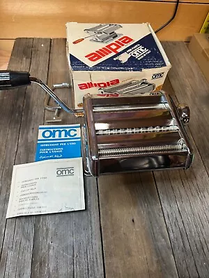 Vintage OMC Ampia 150 Lusso Brevettata Hand Crank Pasta Noodle Maker Machine • $30