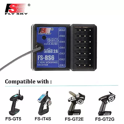 FlySky FS-BS6 Receiver 2.4Ghz 6CH AFHDS2 For FS-GT5 FS-IT4S Transmitter RC Boat • $20.08